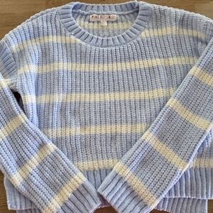 Pink Republic Blue and White Striped Knit Sweater Sz 7/8 NWOT